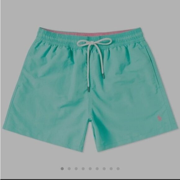 POLO RALPH LAUREN Men's CLASSIC TRAVELER SWIM SHORT Hawaiian Green XXL - Picture 1 of 11